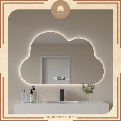 "Gương decor phòng tắm  "
