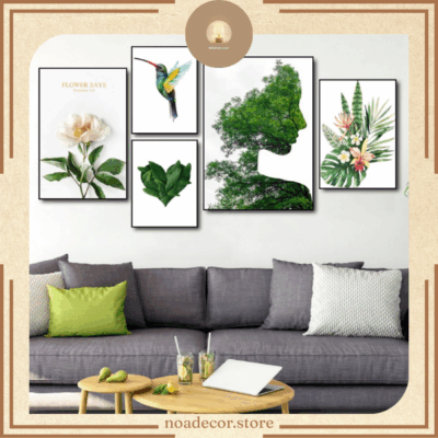 Tranh decor không gian sống xanh